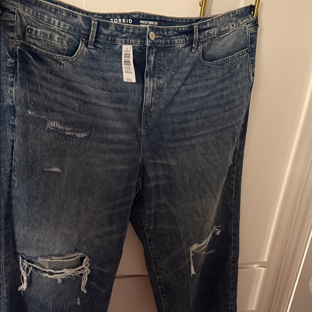Torrid Ripped Denim Jeans